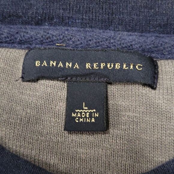 BANANA REPUBLIC MENS MICRO KNIT LONG SLEEVE TOP SIZE MEDIUM - Picture 4 of 5